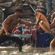 Killmonger (Michael B. Jordan) and T’Challa (Chadwick Boseman) face off in Black Panther.
